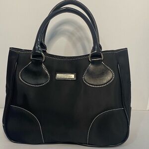 Chic Black Handbag Satchel by Compagna